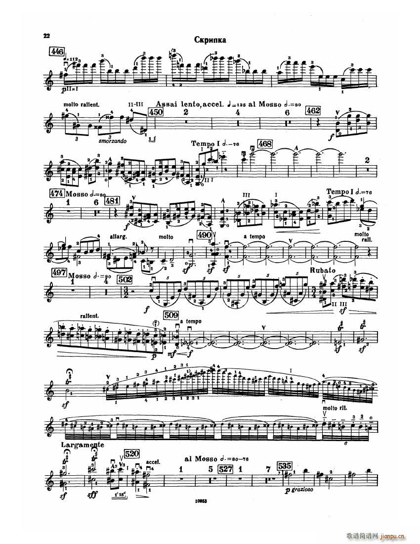 Bartok SZ 112 Violin Concerto No 222