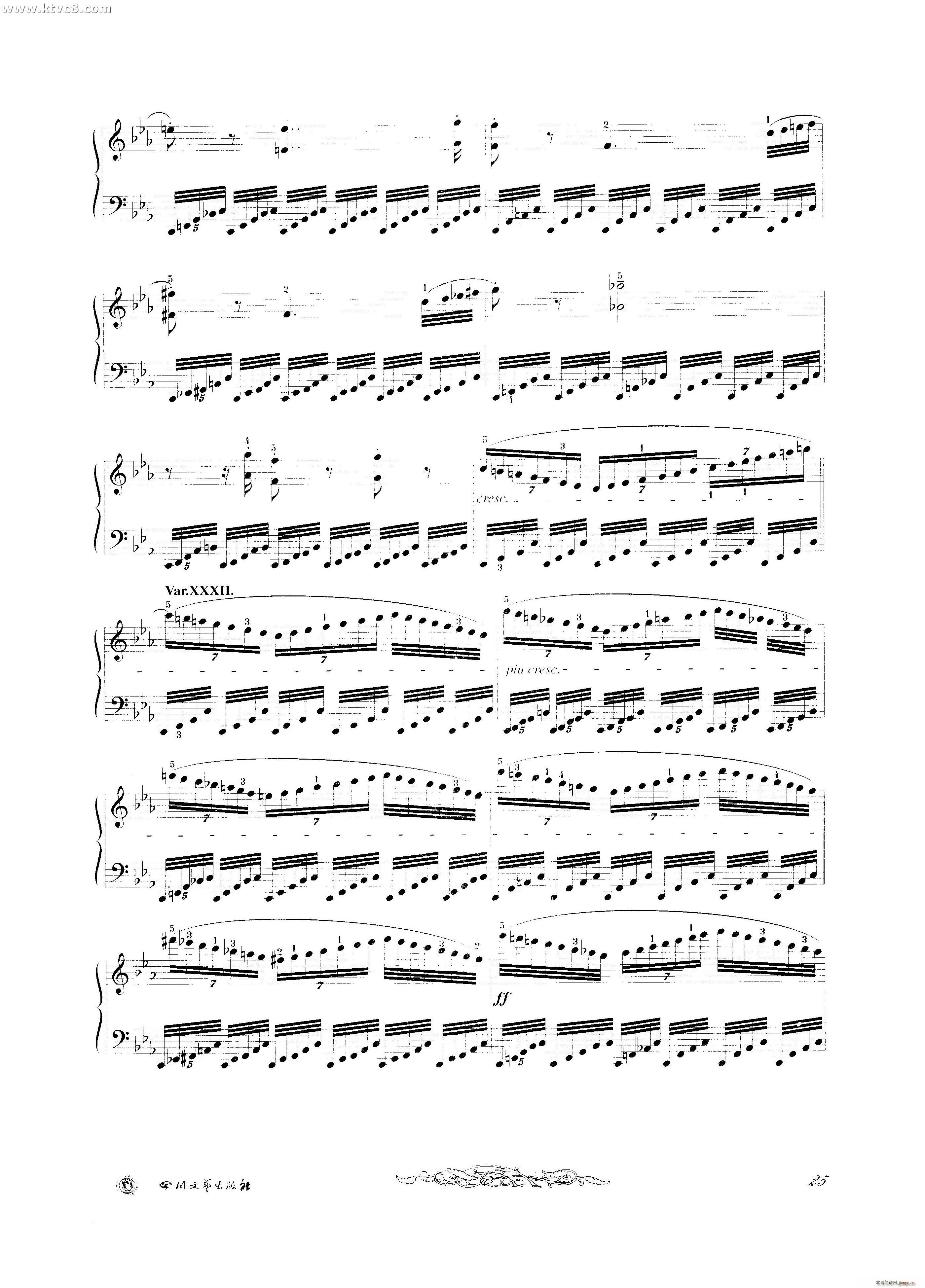 贝多芬钢琴变奏曲集六13