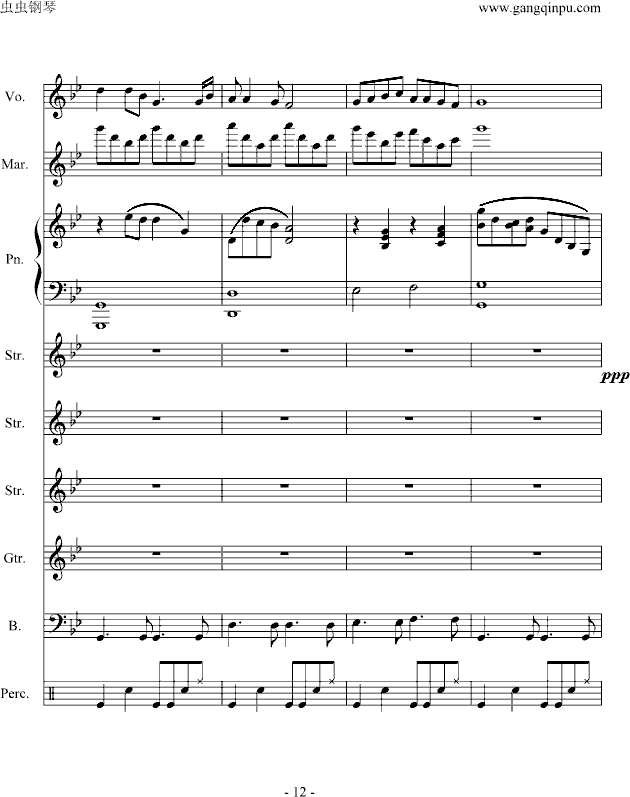 十年轮回-钢琴谱(钢琴曲)-�n.�S_◇�L12