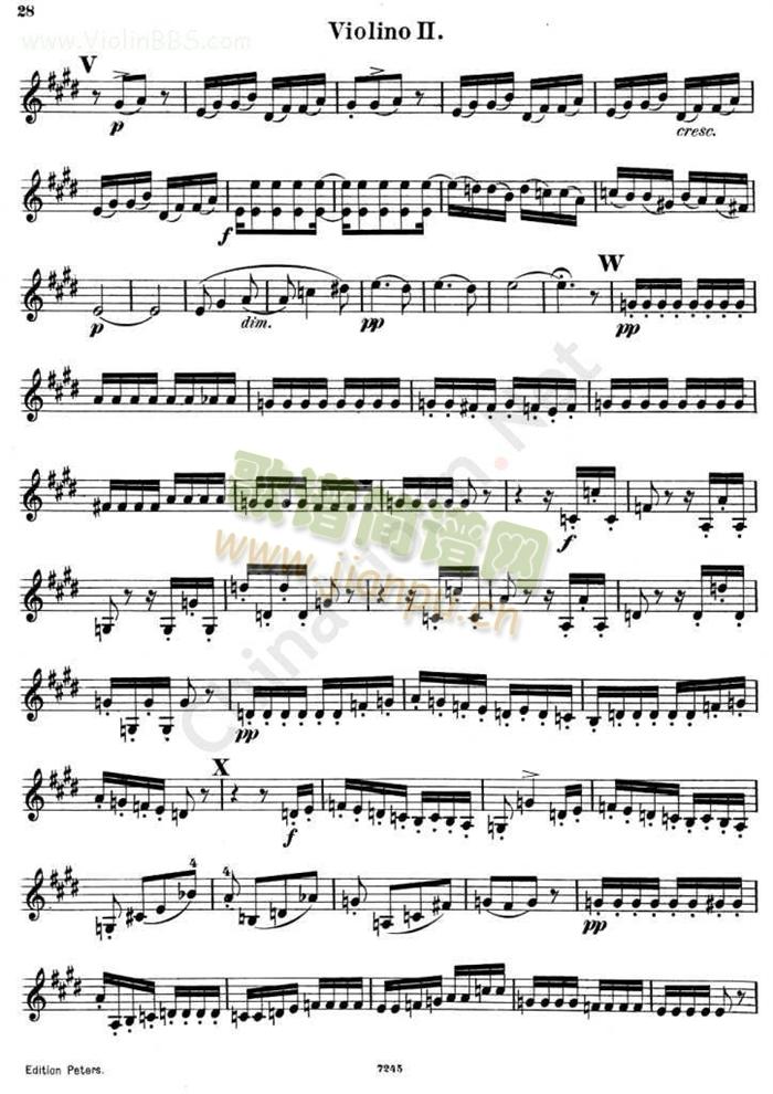 四重奏《QUARTETTO Op.125.No.2》第二小提琴9