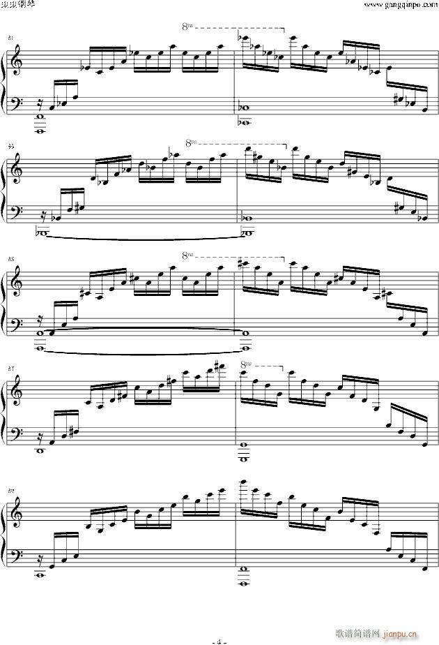 练习曲-Etude OP 10 No 1_肖邦 chopin4
