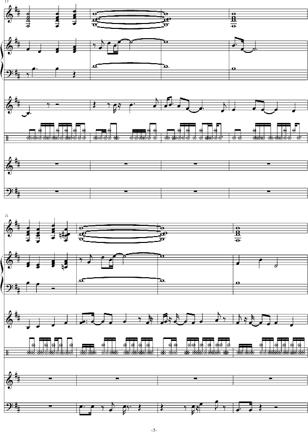 颓废2(音效已修改)-钢琴谱(钢琴曲)-swenl3