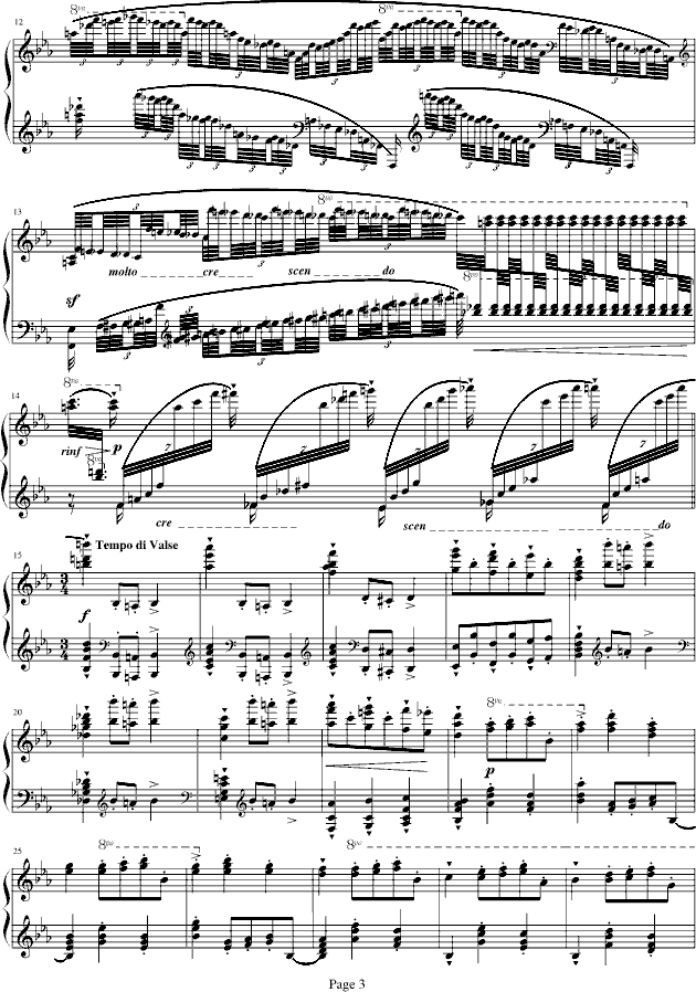蓝色多瑙河-Schulz-Evler改编-钢琴谱(钢琴曲)-约翰・斯特劳斯3