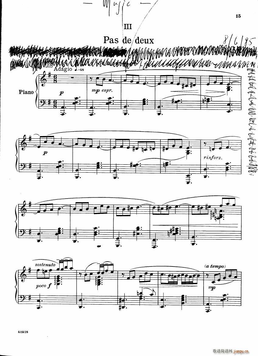 Barber op 28 Souvenirs piano solo15