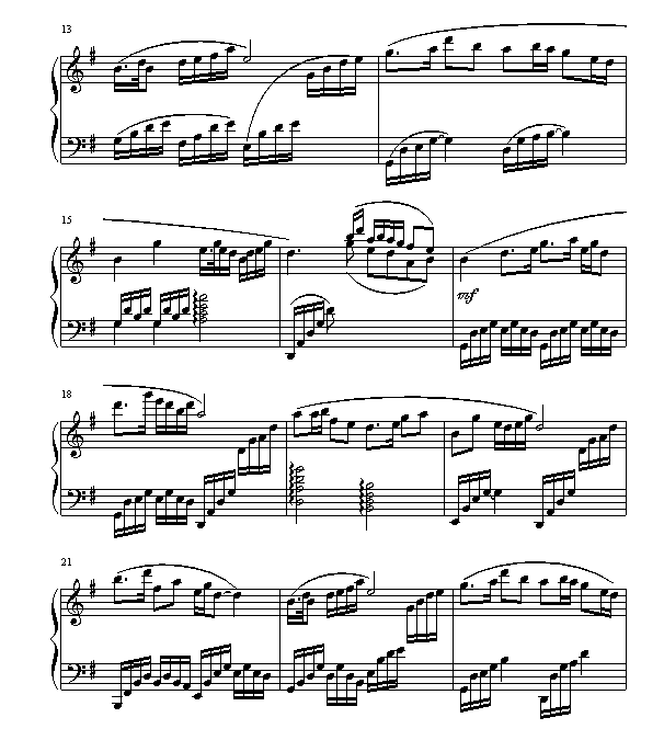 梁祝 - 梁山伯与祝英台-钢琴谱(钢琴曲)-克莱德曼2