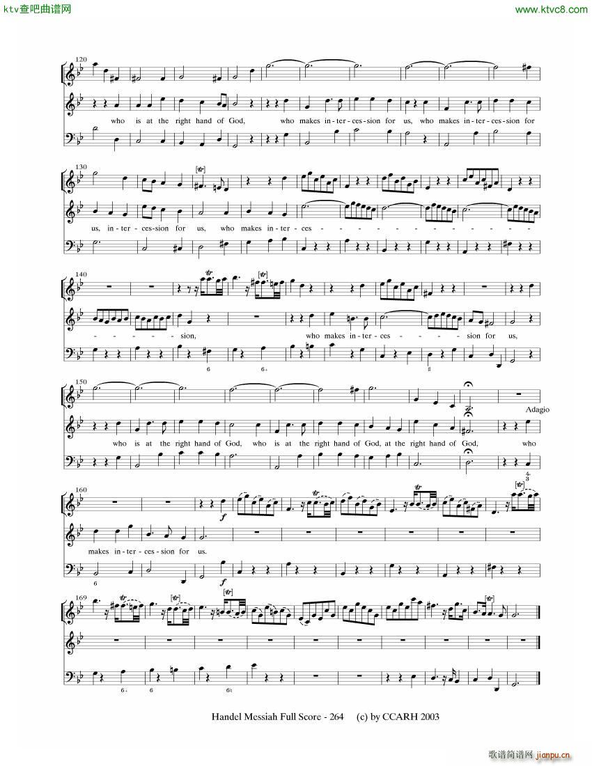 G F Handel Messiah Open Score 七23
