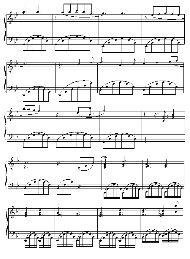 MEMORY-钢琴谱(钢琴曲)-克莱德曼2