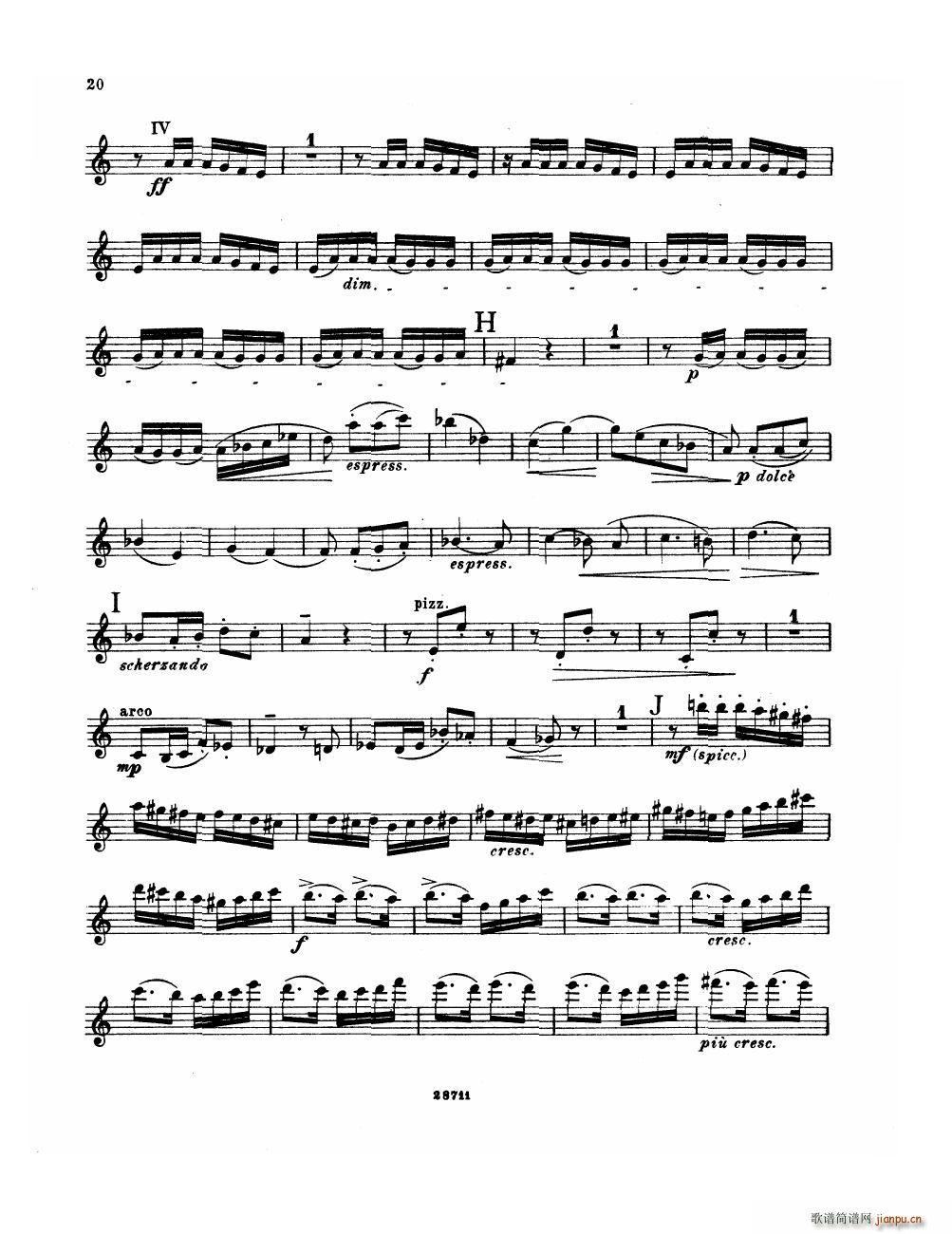 Bowen Suite for violin and piano violin part20