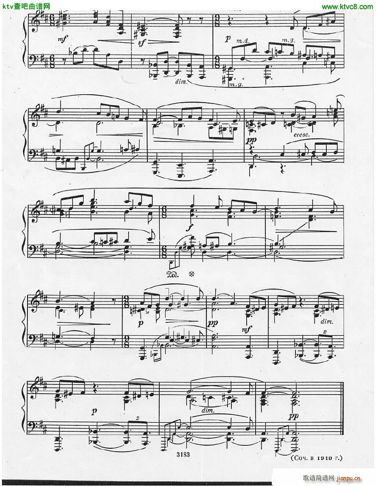 Anatoly Alexandrov Opus 1 preludes_杨波10