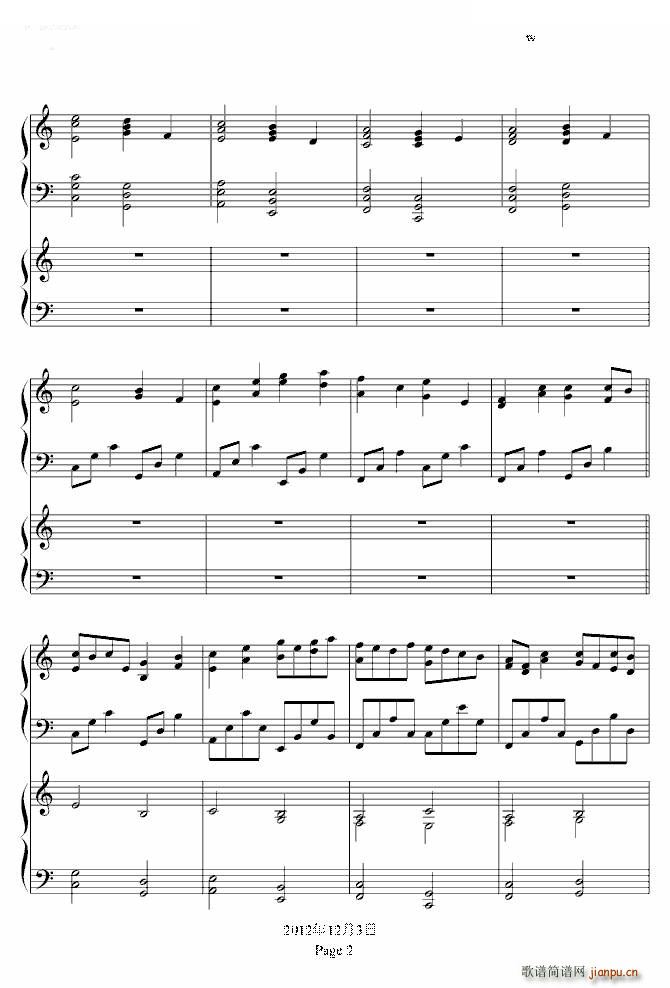 卡农（双钢琴）_帕赫贝尔 Pachelbel2
