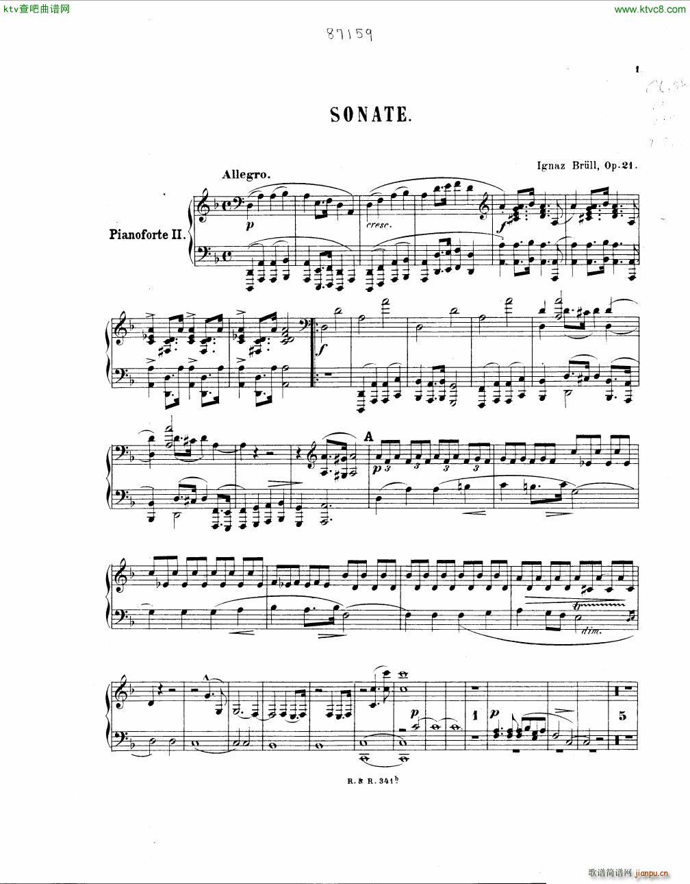 Brull Sonata 2 pianos Op 2123