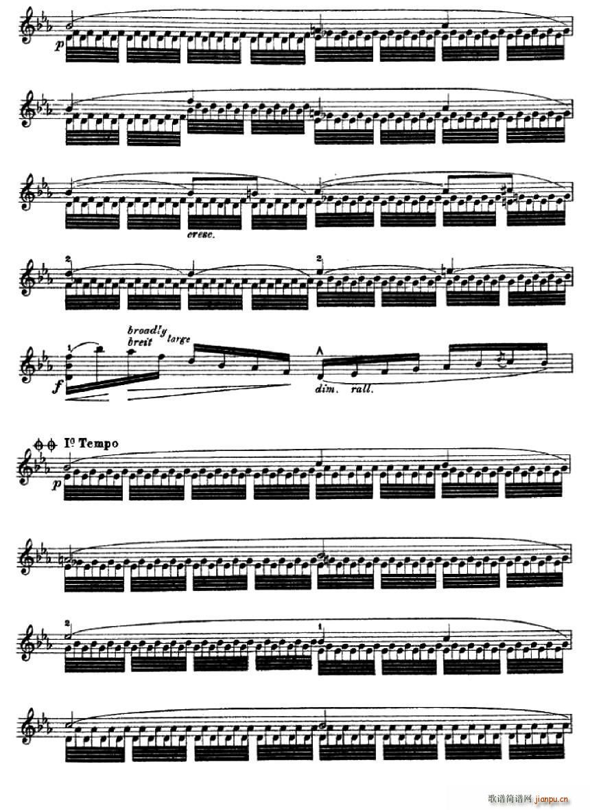 让 德尔菲 阿拉尔-12首小提琴�S想练习曲之194