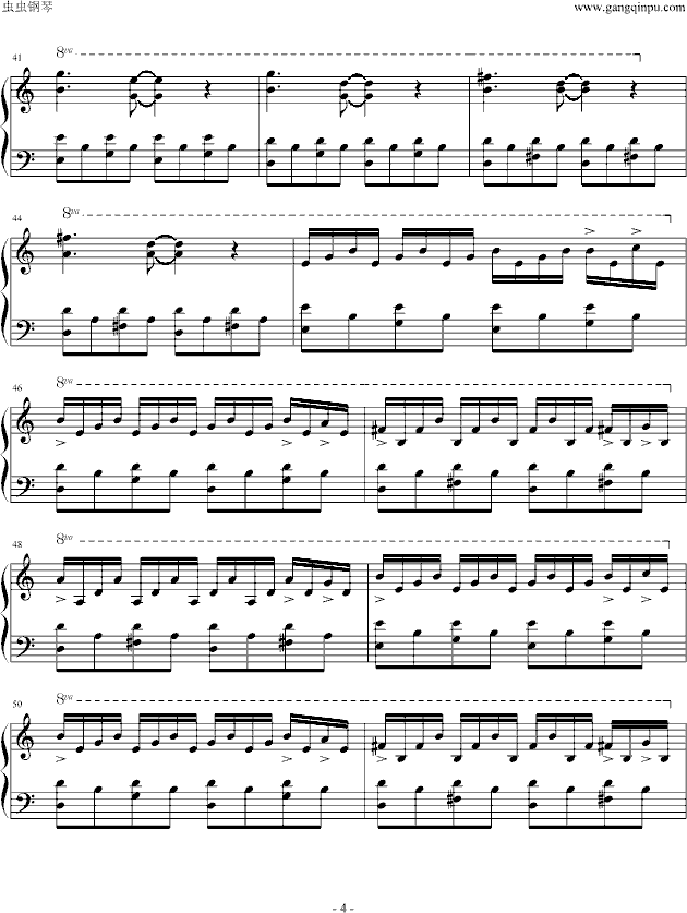 Comptine D'un Autre ete(天使爱美丽)-钢琴谱(钢琴曲)-影视4