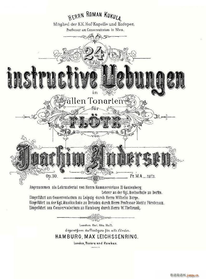 24 instructive Uebungen Op 30 1 12 笛萧谱1