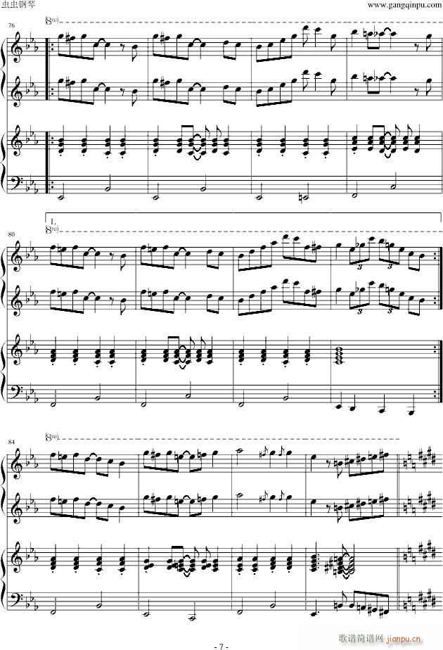 【小兔来了】，一首爵士插曲，四手联弹（有质保）_动漫影视7