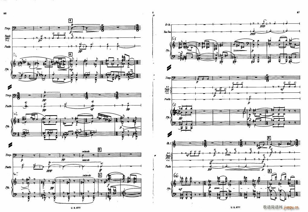Bartok SZ 83 Piano Concerto No1 Full Score 二3