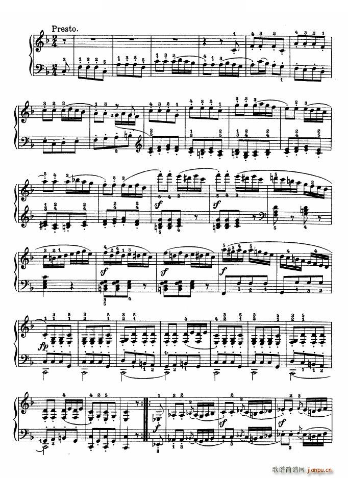 F大调第六钢琴奏鸣曲 - Op 10―2 Op 10―2 - -_贝多芬 beethoven11