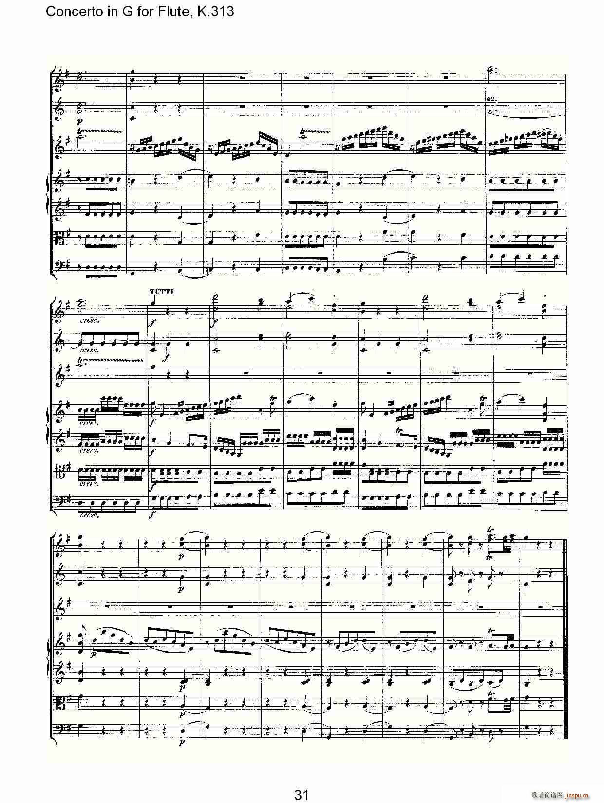 Concerto in G for Flute, K.313（G调长笛协奏曲, K.313）32