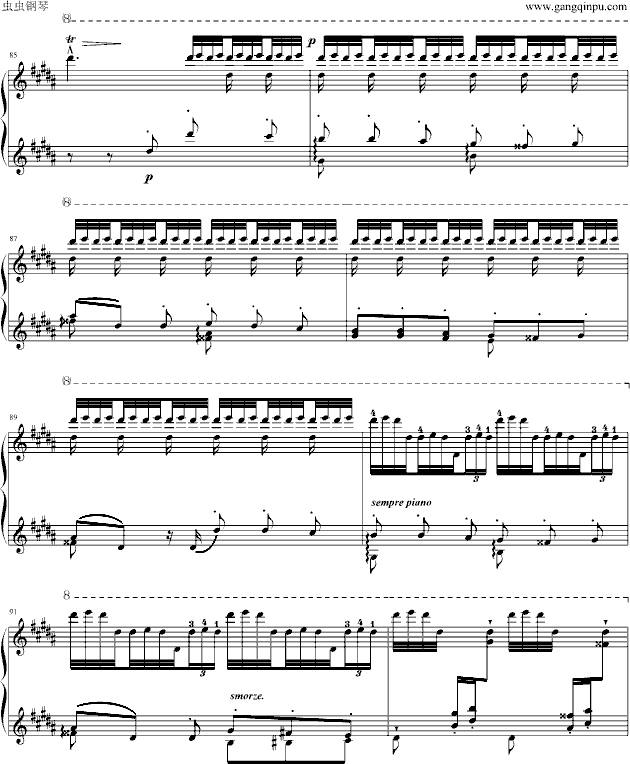 李斯特练习曲《钟》-钢琴谱(钢琴曲)-李斯特9