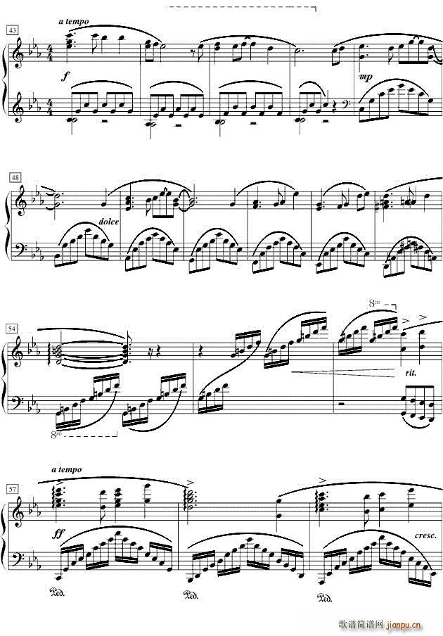 Laputa Castle in the Sky Capriccio 五线谱―天空之城主题随想曲华丽版（一）3