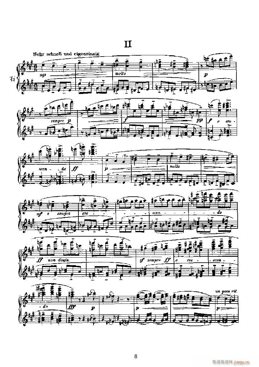 滑稽曲2（四手联弹） 键盘类 钢琴_马克斯.雷格尔2