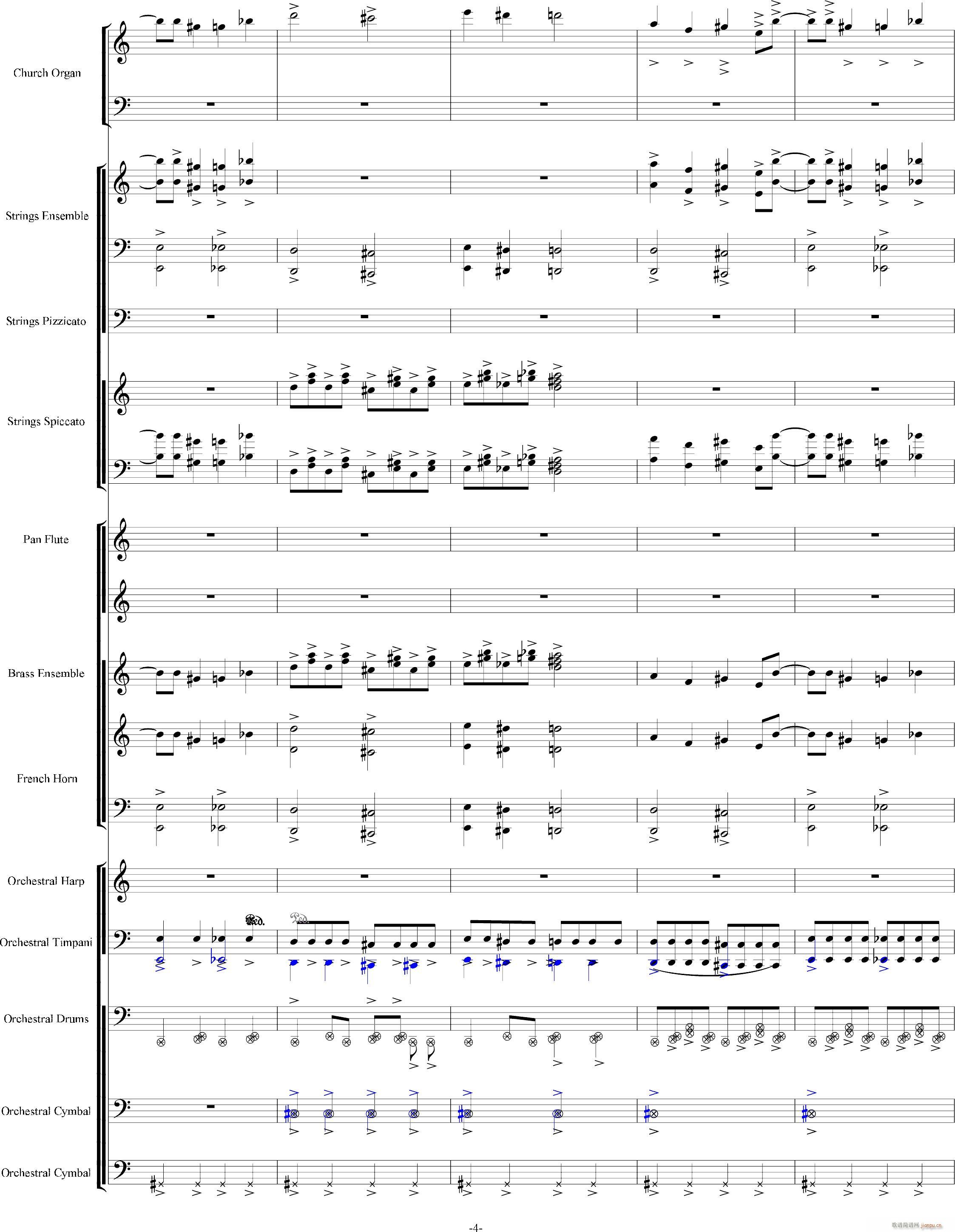 当管弦乐队遇上疯狂爵士鼓手-震撼总谱4