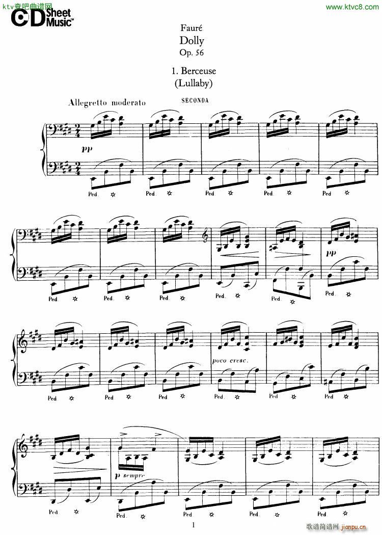 Fauré op 56 Dolly Suite2