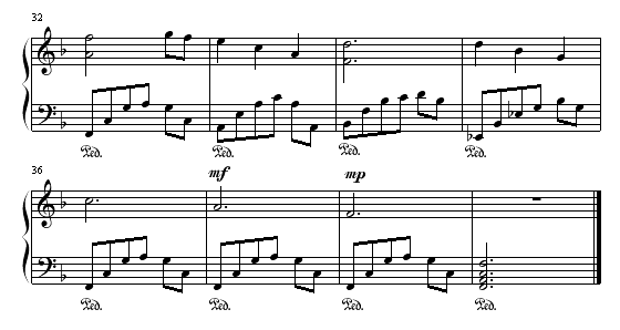 水印(恩雅经典,好听又易弹)-钢琴谱(钢琴曲)-恩雅3