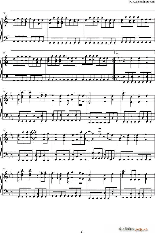 开门大吉 五线谱― （央视《开门大吉》主题曲）_凤凰传奇4