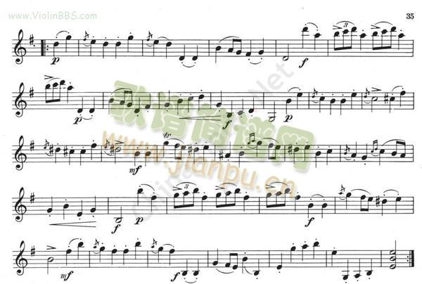 VERACINI《MINUET》小提琴谱2