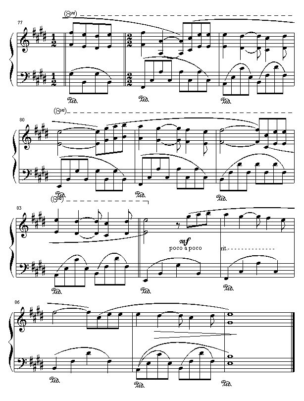 痛苦的心-钢琴谱(钢琴曲)-克莱德曼7