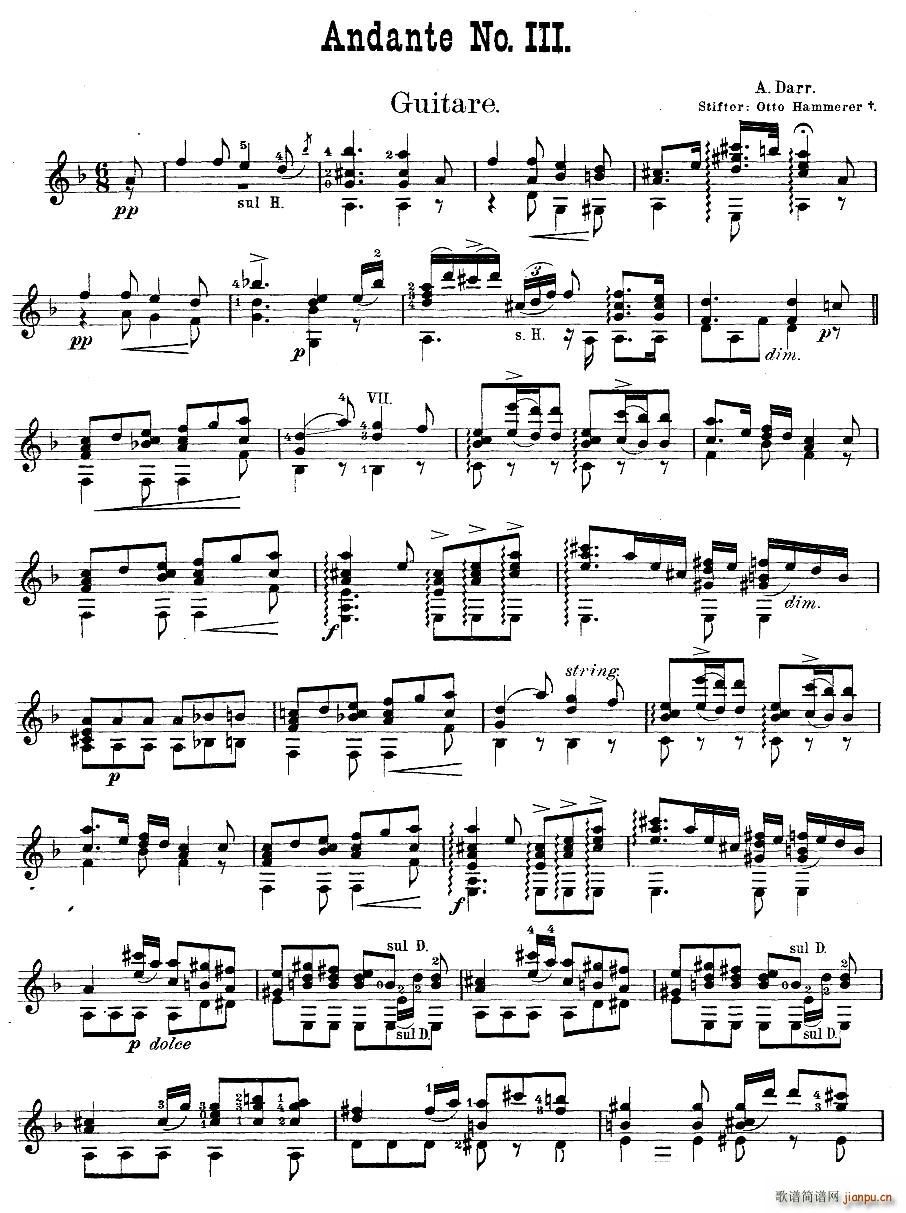 darr andante no3(古典吉他)1