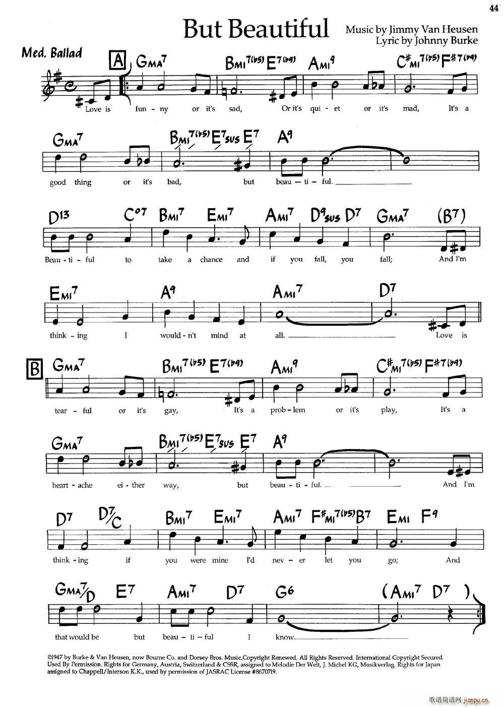 But Beautiful(爵士钢琴曲)1