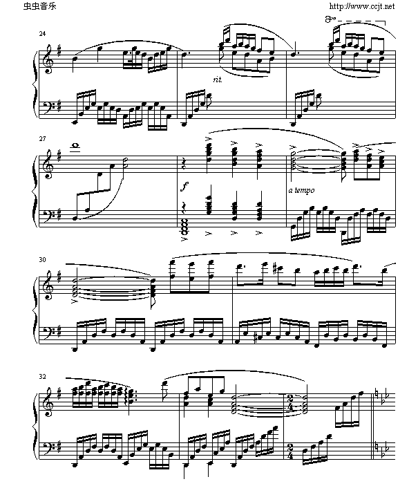 梁祝 - 梁山伯与祝英台-钢琴谱(钢琴曲)-克莱德曼3