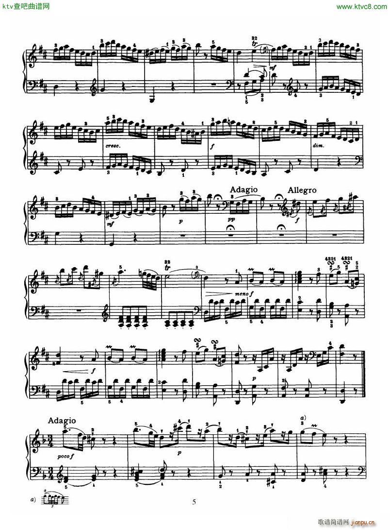 Haydn Piano Sonata No 33 In D5