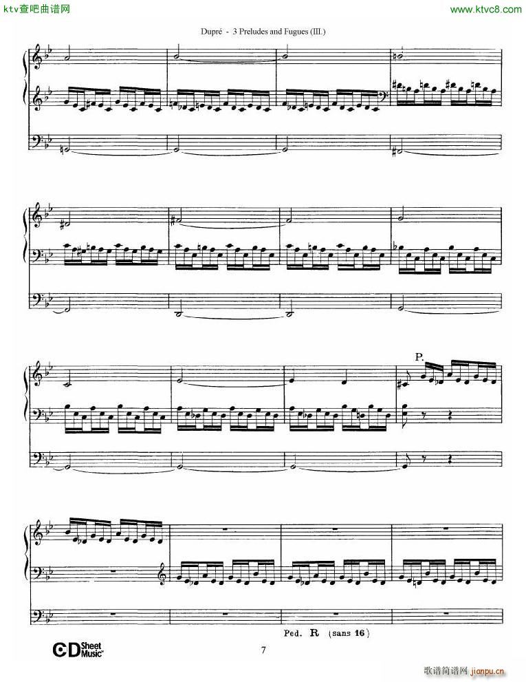 Dupré Prelude Fugue in G minor Op 7 No 37