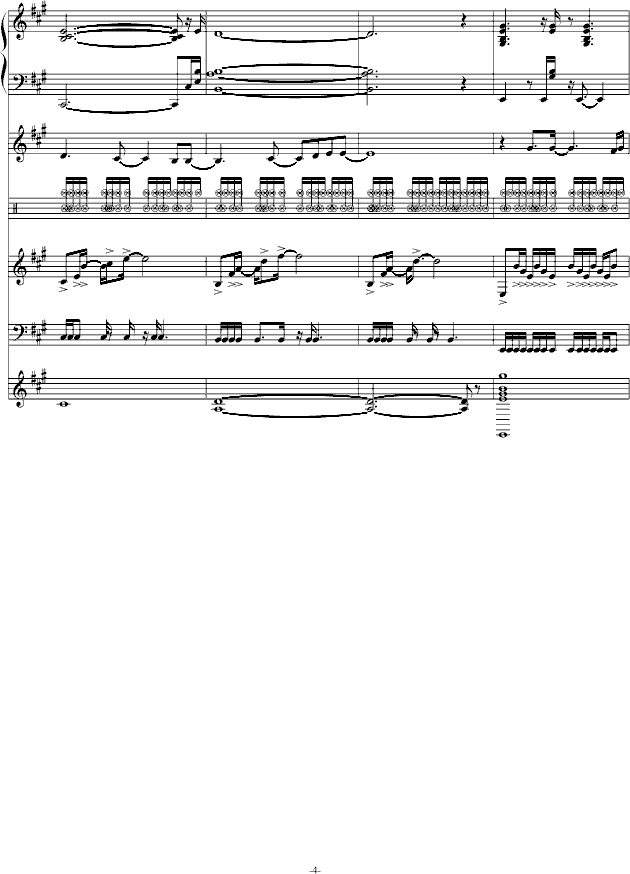 献给 葬礼の华彩 -钢琴谱(钢琴曲)-swenl4