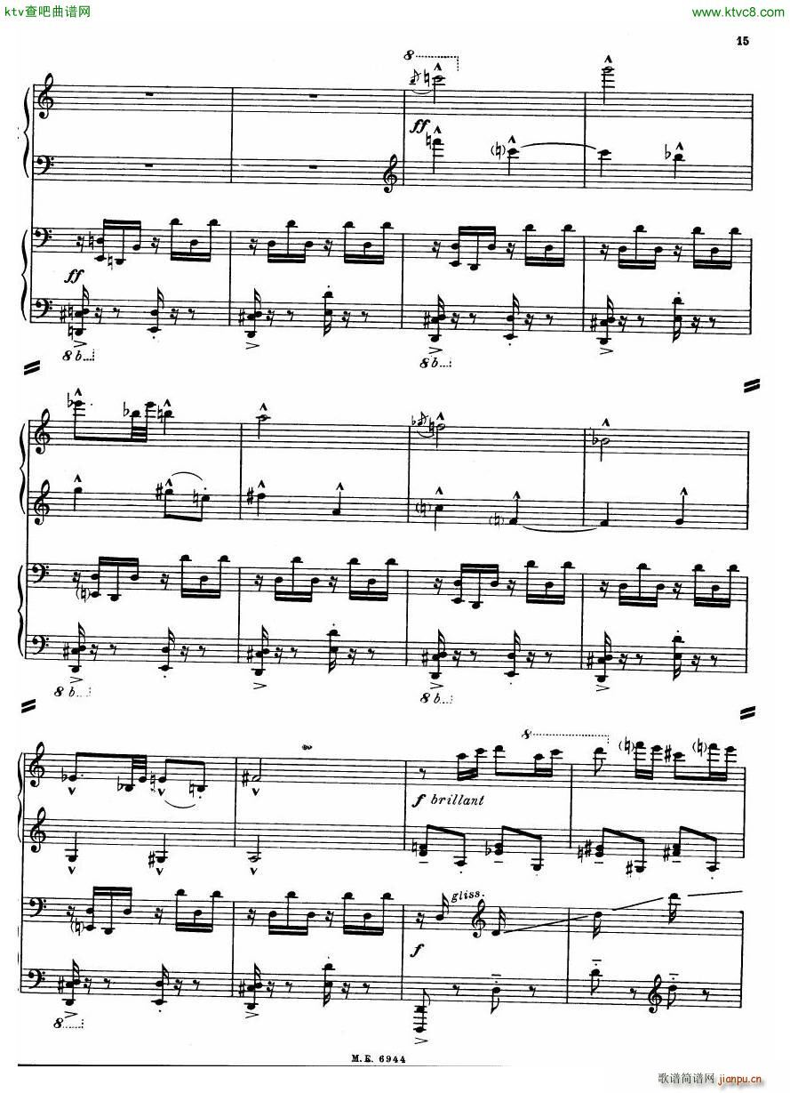 Auric Partita for two pianos15