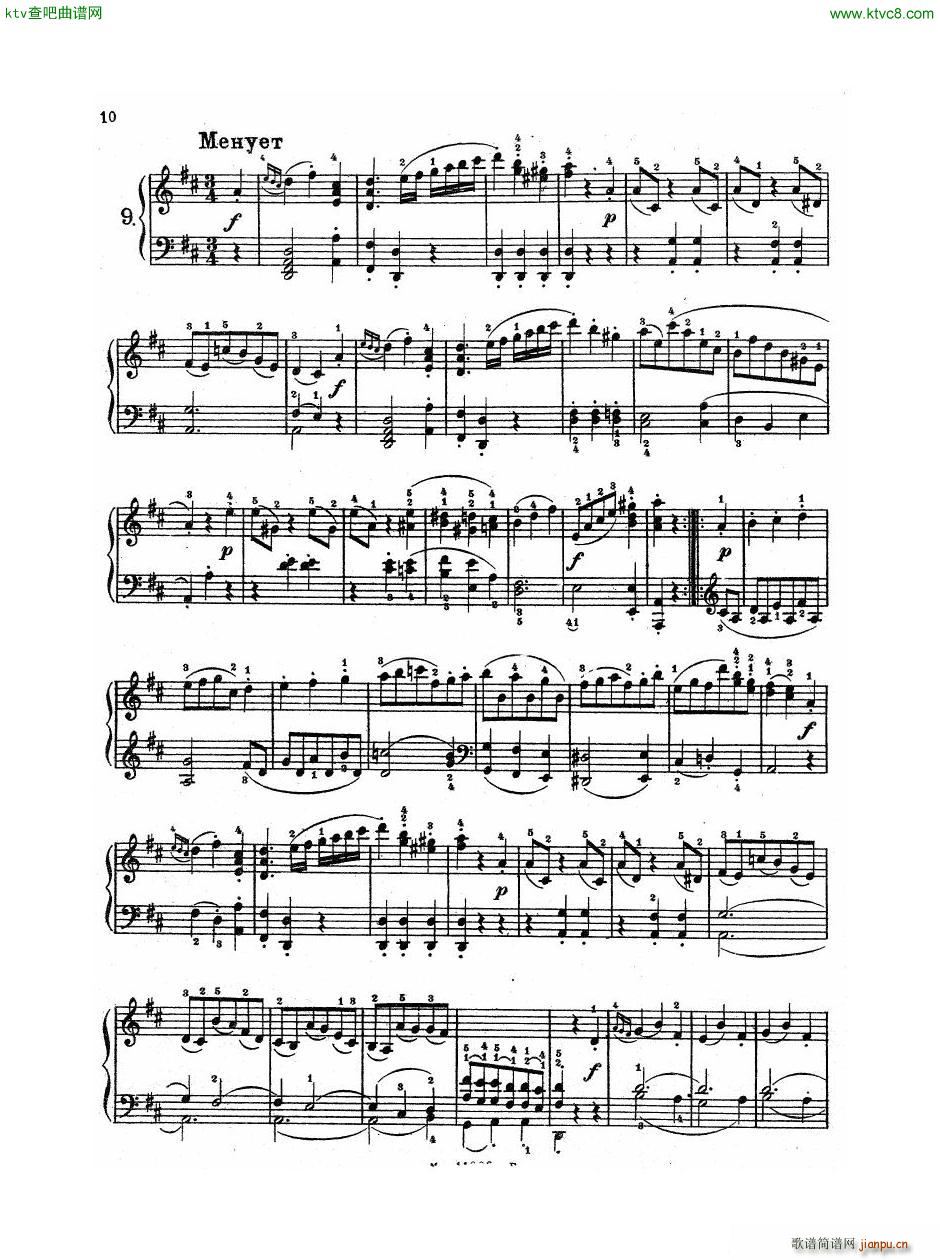 Haydn Twelve Easy Pieces For Piano11