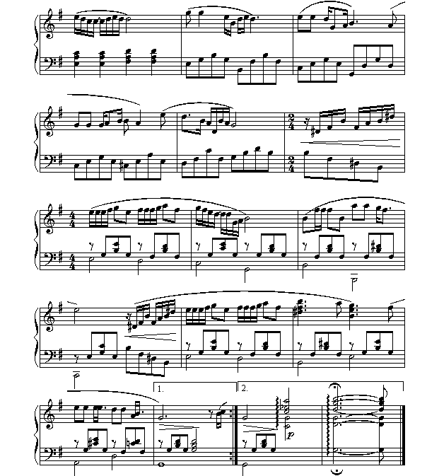 明天会更好-钢琴谱(钢琴曲)-罗大佑2