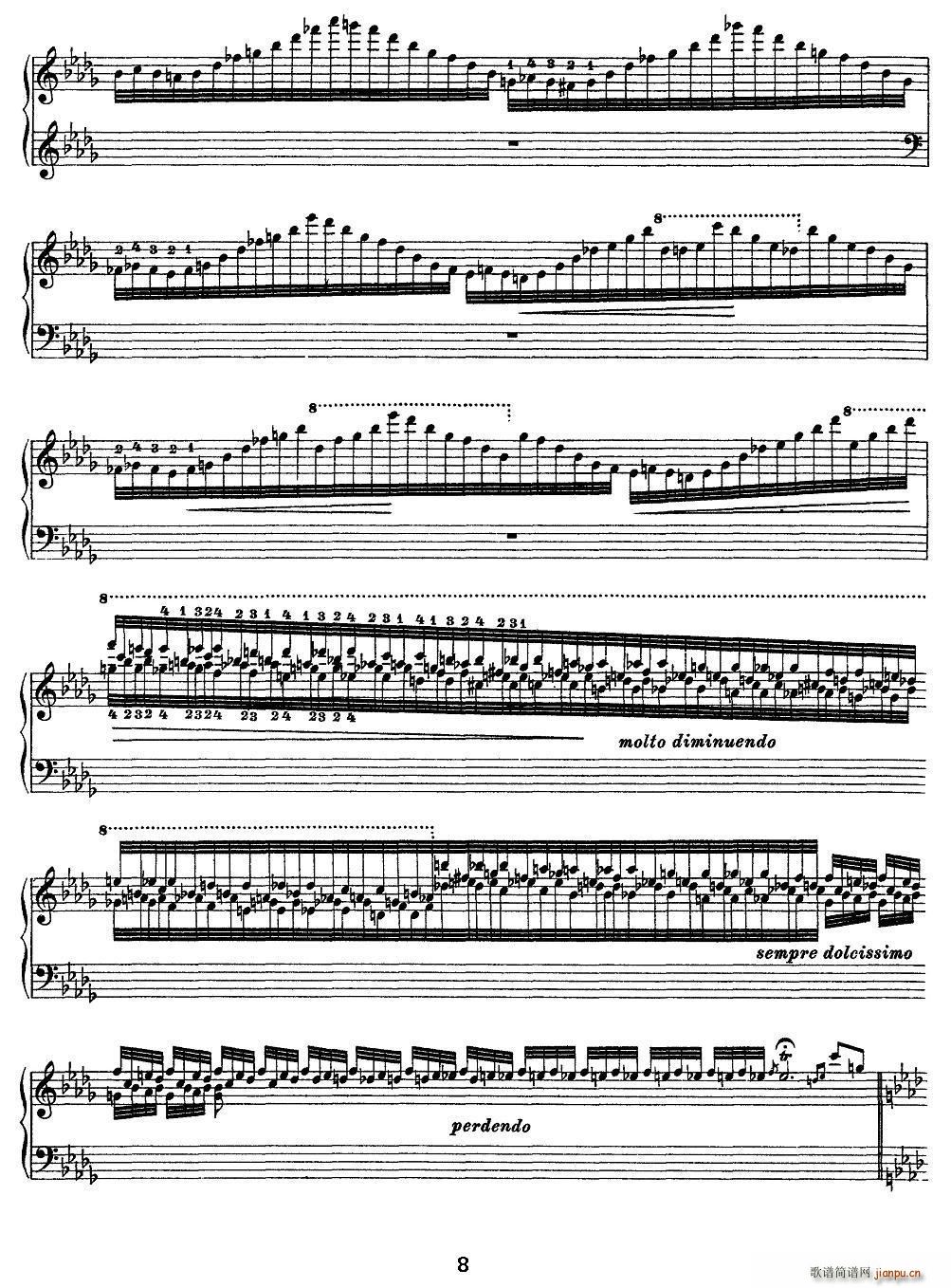 12首超级技巧练习曲 Ricordanza（回忆）8