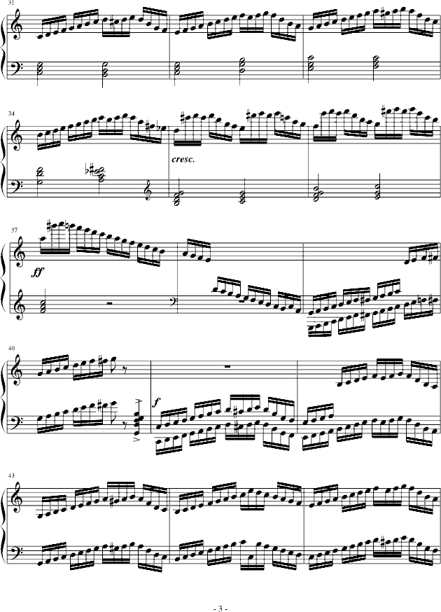 巧技练习曲 OP72 NO 5-钢琴谱(钢琴曲)-莫什科夫斯基-Moszkowski3