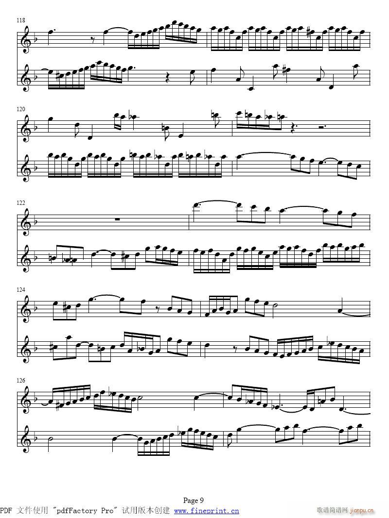 d小调两支小提琴协奏曲8-14提琴2