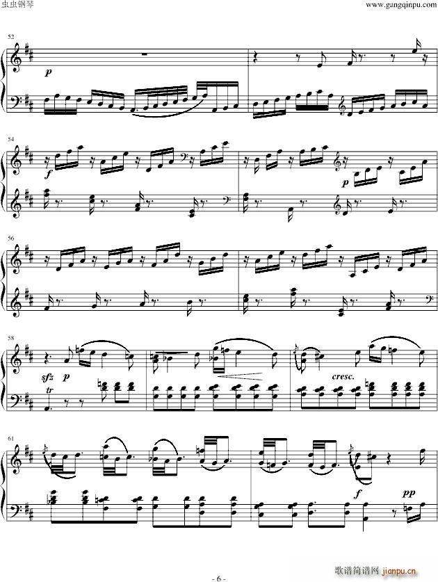 D大调奏鸣曲6