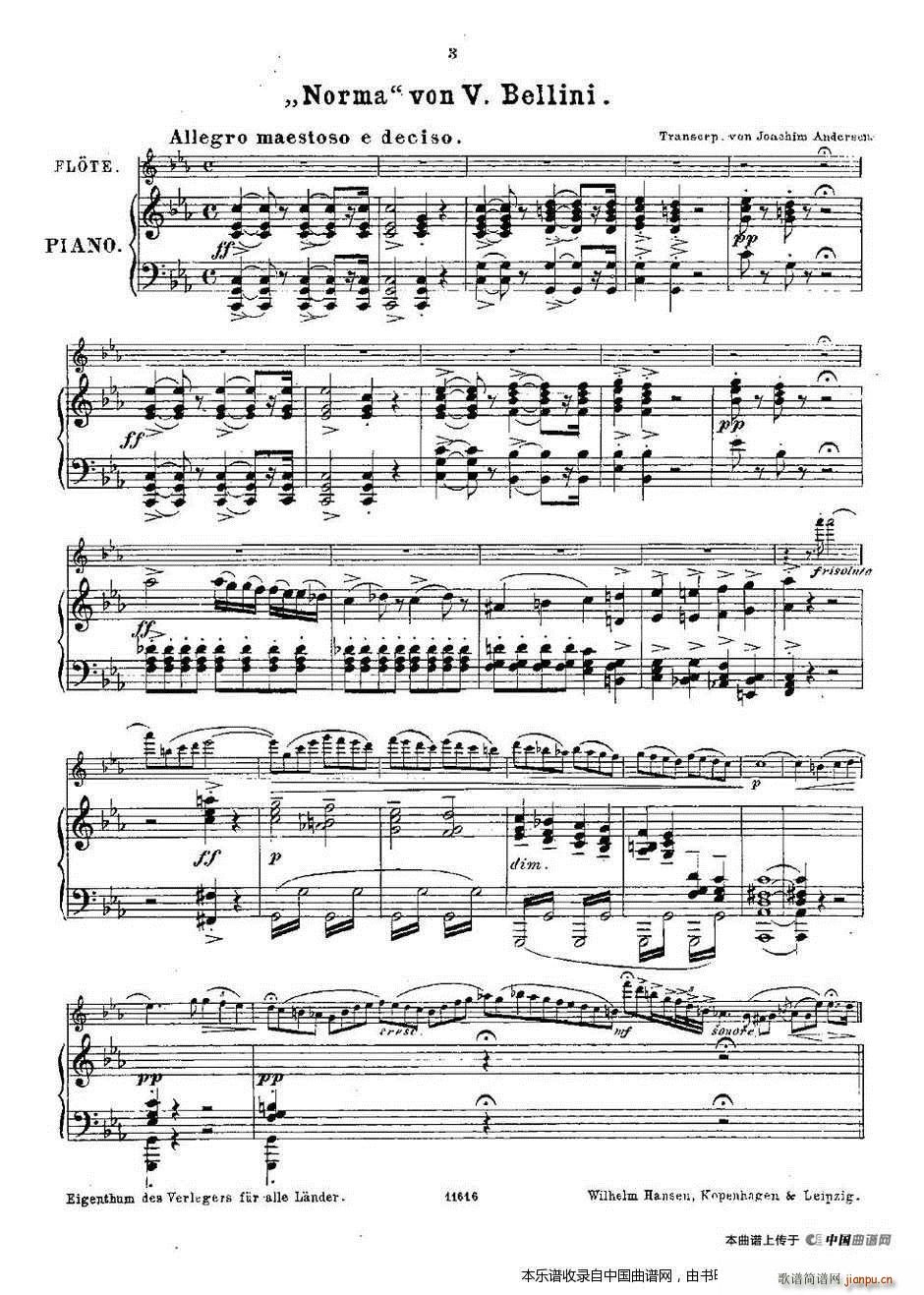 Opern-Transcriptionen Op 45-2（长笛 钢琴伴奏） 长笛谱2
