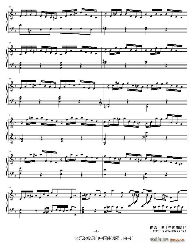 Concerto（巴赫第一键盘乐协奏）4