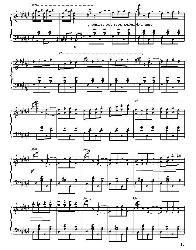 匈牙利狂想曲第二号-钢琴谱(钢琴曲)-李斯特10