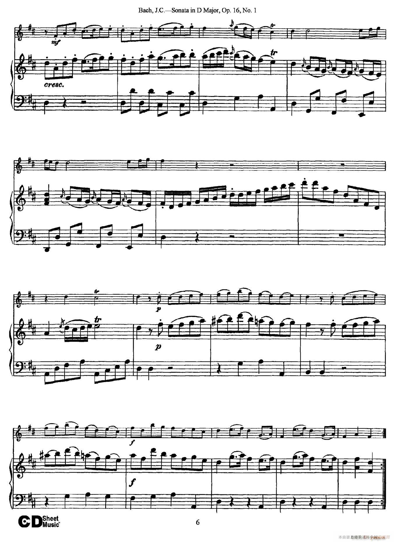 Sonata in D Major Op 16 No 1（ 钢琴伴奏）6