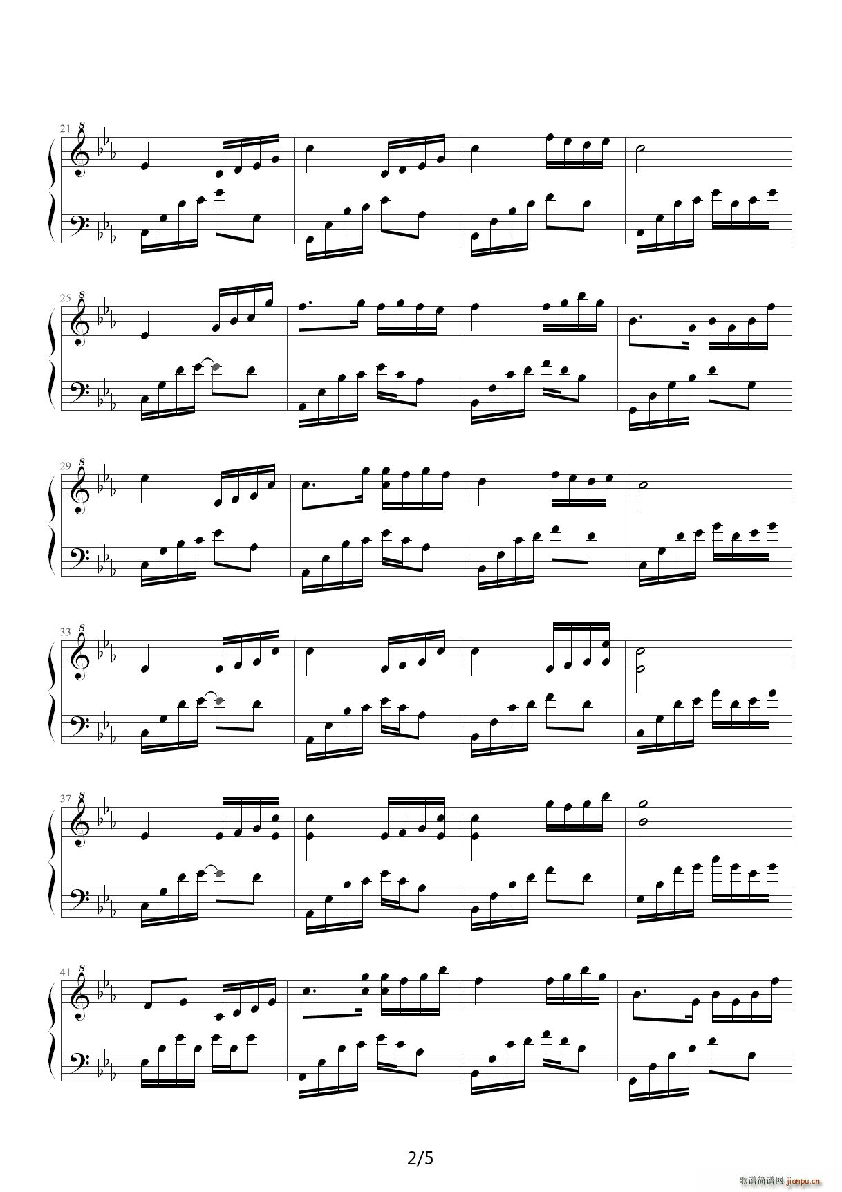 夜的钢琴曲 修改版 降E调2