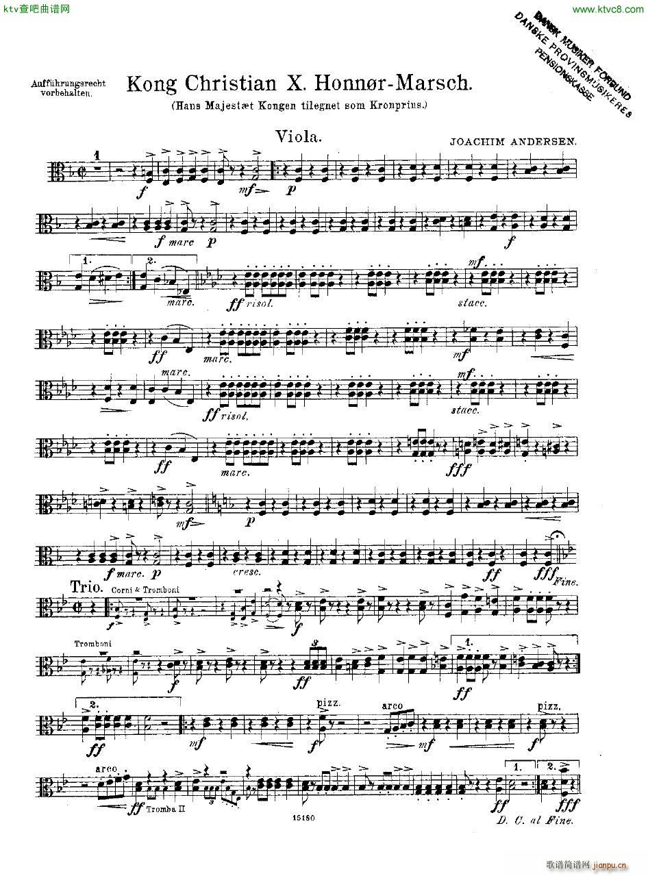 Andersen Kong Christian X Honn rmarsch orch6